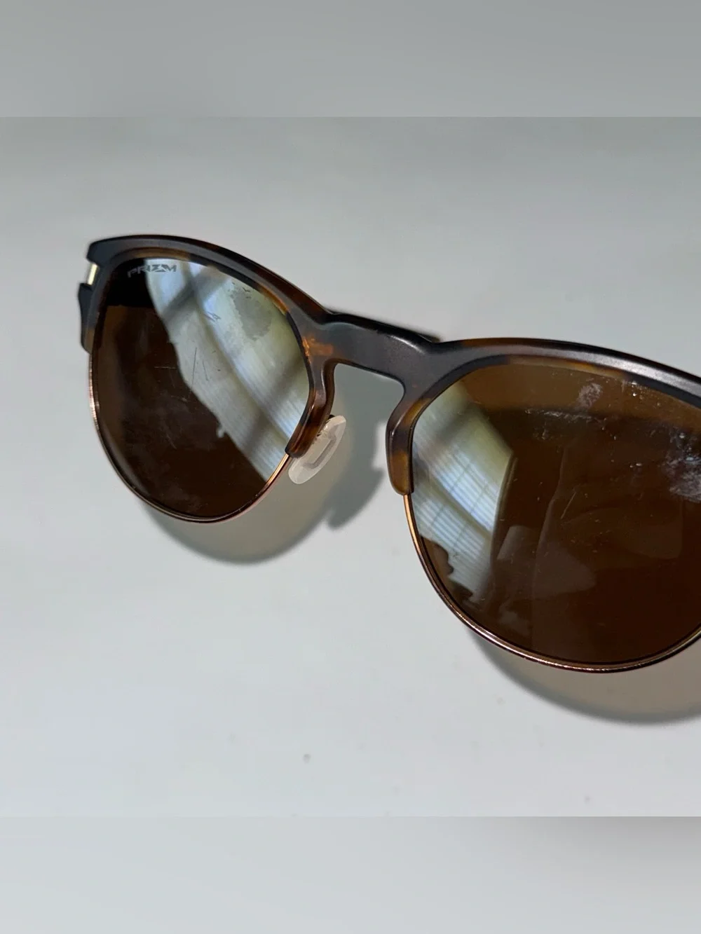 OAKLEY Latch Key Size L PRIZIM Sunglasses Brown Tortishell